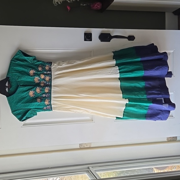 Biba by Rohit Bal Indian Anarkali Maxi Dress with Scarf - Picture 1 of 12